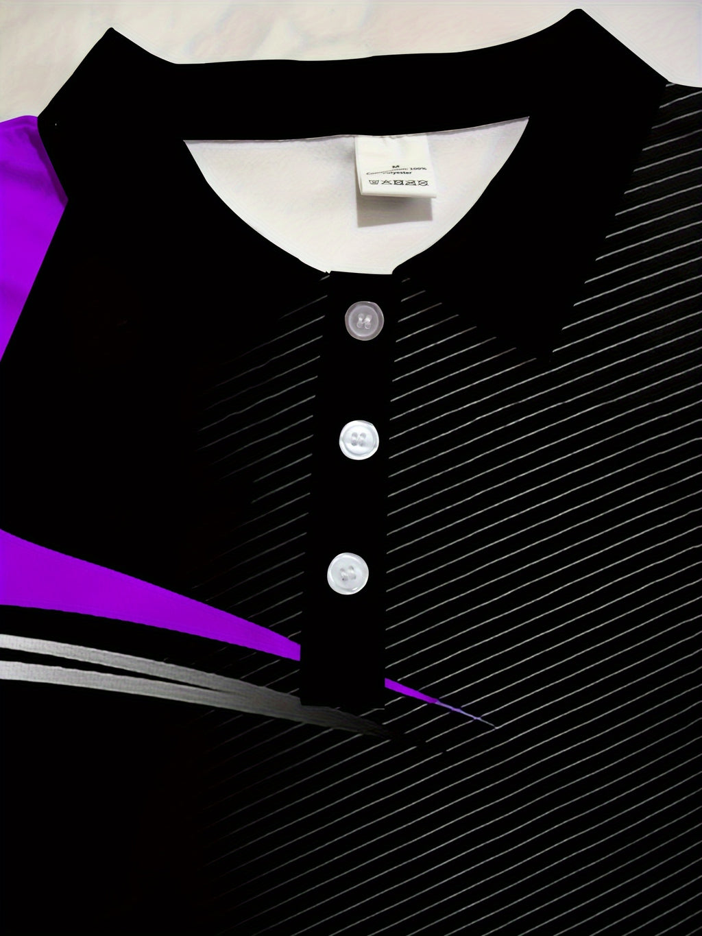 Men's Color Blocked Short Sleeve Golf Shirts - Casual Regular Fit