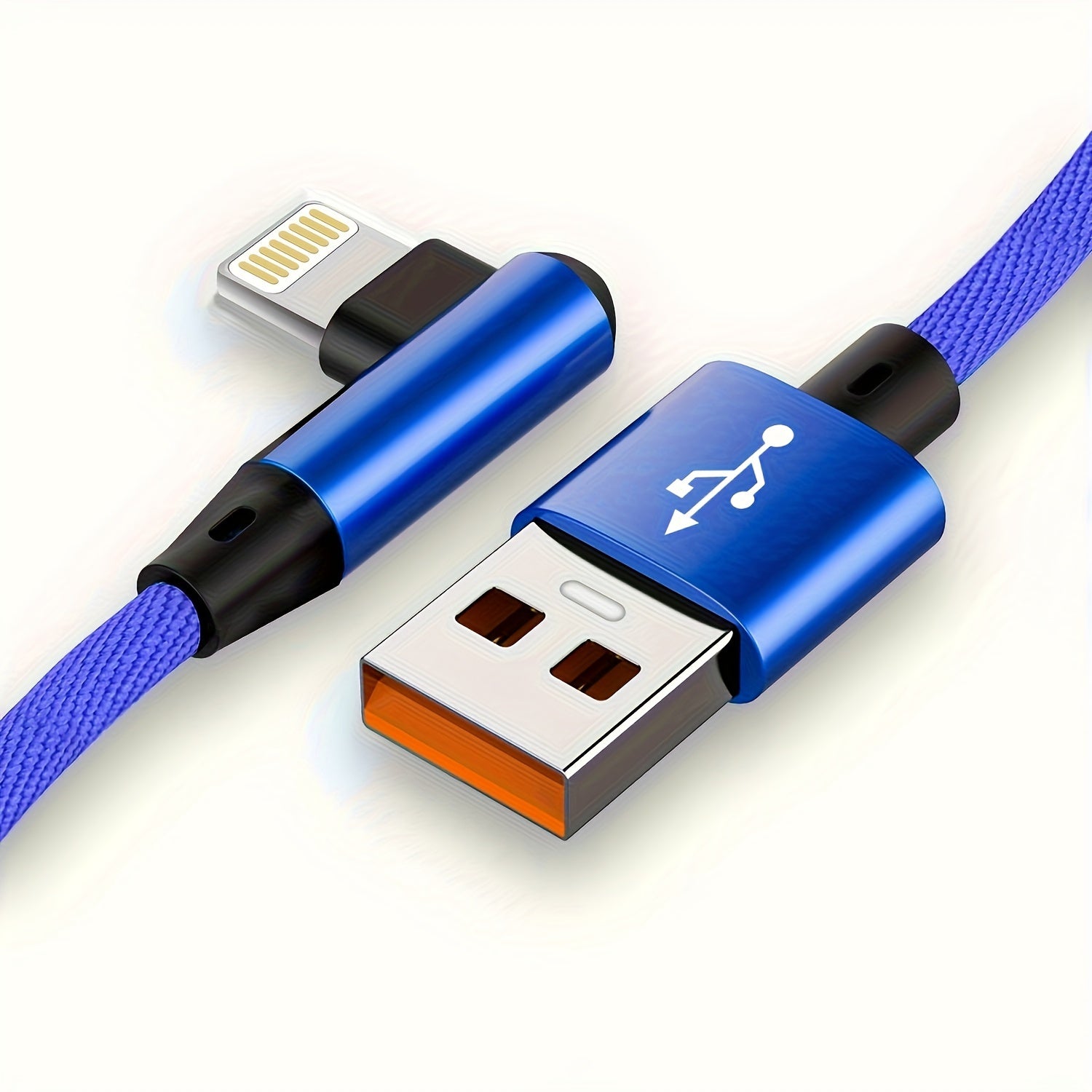 L-Shaped USB Cable for Fast Charging for Iphone Models 14, 13, 12, 11, X, 8, 7, 7 Plus, 6, 6S, And 5, As Well As for Ipad. - The Superior Findings Depot