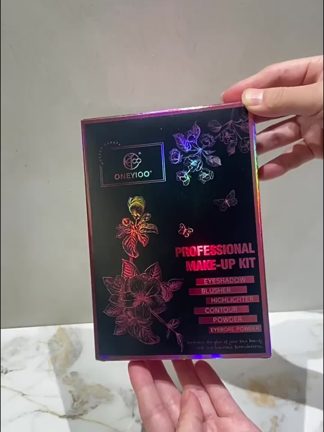 4-Page Makeup Palette, 55 Colors: 24 Eyeshadow Shades (Matte & Glitter), 6 Lip Colors, 9 Contour & Concealer Shades, 6 Highlighter & Eyeshadow Palettes in Berry, Pink, Purple, Red, Golden - Perfect Gift for Women on Special O - The Superior Findings Depot