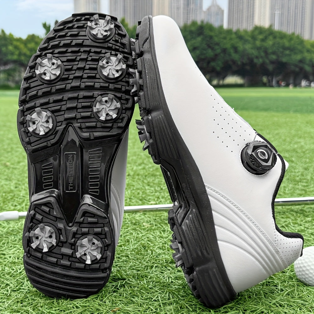 THESTRON Men's Lightweight Golf Shoes - Non-Slip TPU Sole