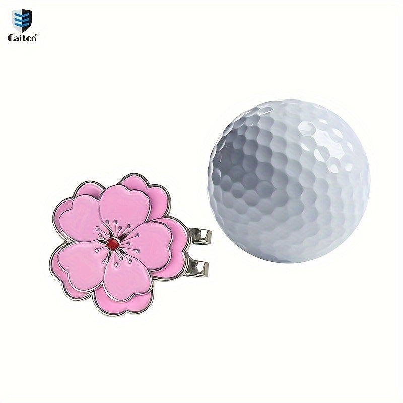 Caiton Magnetic Rose Flower Golf Hat Clip - Anti-Rust Durable