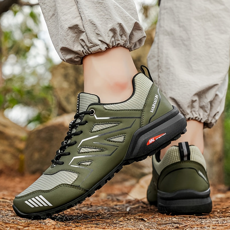 MAINALUN Men's All-Terrain Outdoor Sneakers - Anti-Slip Traction