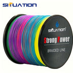 500M-546YDS 300M-328YDS Super Strong Fishing Line, 4-Strand Multifilament PE Anti-abrasion Braided Line for Smooth Long Casting - The Superior Findings Depot