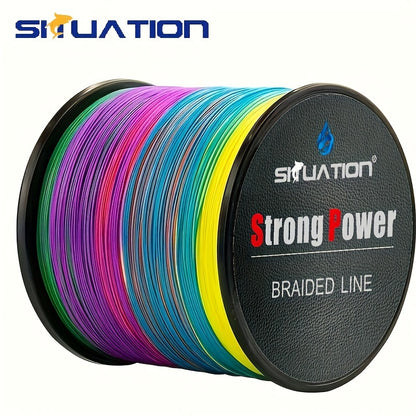 500m/1640ft Ulayini Wokudoba we-Multifilament - I-Wear Resistant, 4-Strand PE Anti-abrasion Braided, Smooth Long Casting, 10/20/30/40/80LB (4.54/9.07/13.61/18.14/36.29KS i-Purable-Fish) Enthu
