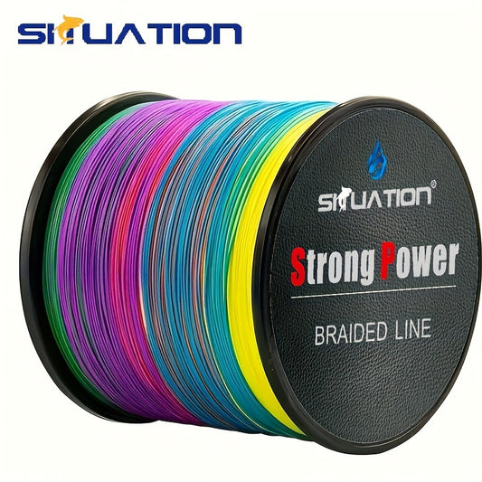 500m/1640ft Multifilament Fishing Line - Wear Resistant, 4-Strand PE Anti-abrasion Braided, Smooth Long Casting, 10/20/30/40/80LB (4.54/9.07/13.61/18.14/36.29KG) Pull Strength, Durable and Abrasion-Resistant for Fishing Enthu