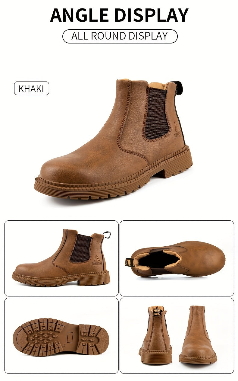 All-Season Steel Toe Work Sneakers - Breathable Safety Shoes