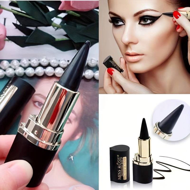 Matte, Waterproof And Smudge Proof Eyeliner Balm Black Single-head Solid Eyeliner Balm - The Superior Findings Depot