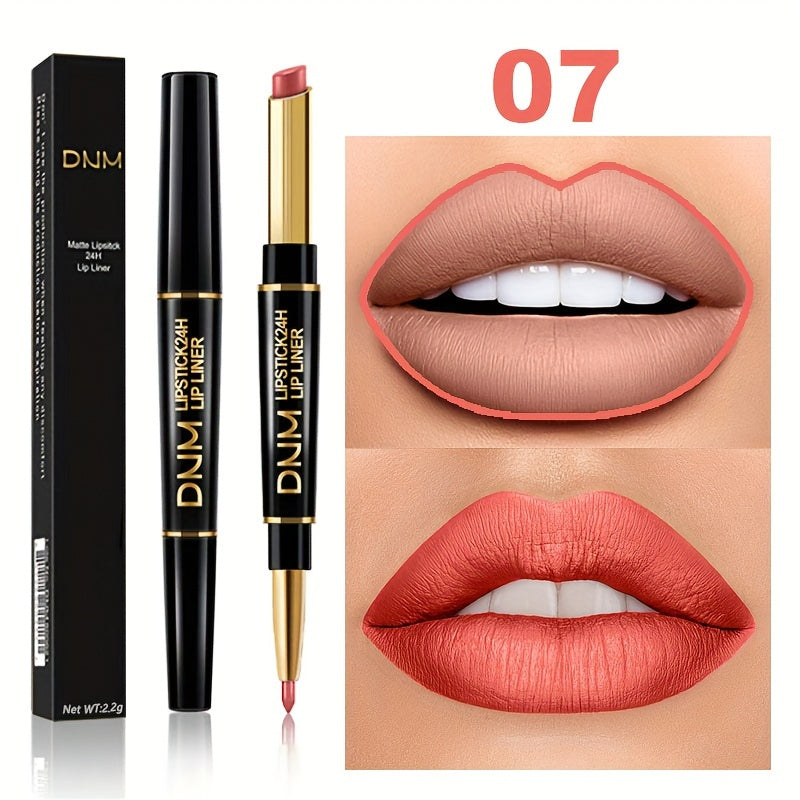 Double-ended Non-stick Cup Long Lasting Lipstick Lip Liner High Pigmented Waterproof Valentine's Day Gifts - The Superior Findings Depot
