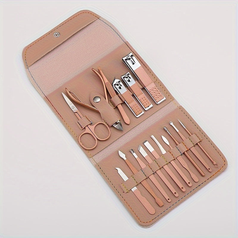 Nail Clippers Manicure Tool Set, With Portable Travel Case, Cuticle Nippers And Cutter Kit, Professional Nail Clippers Pedicure Kit, Grooming Kit For Travel - The Superior Findings Depot