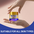 YCB Retinol Collagen Moisturizing Cream 60g/2.12oz - Face Cream with Hyaluronic Acid, Vitamin E, Shea Butter & Caffeine - Firms, Lifts Sagging Light Beige, Improves Elasticity, Even Light Beige, All Light Beige Types, Advance - The Superior Findings Depot