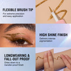 Vibrant Glitter Liquid Eyeliner Pen - Long-Lasting Waterproof Shimmer Eyeliner for Music Festival - Easy to Apply, Smudge-Proof, Fast Drying, and Highly Pigmented Eye Makeup - The Superior Findings Depot