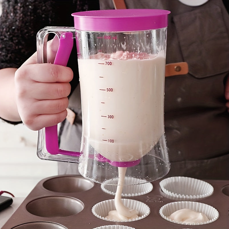 Accurate Cupcake Batter Dispenser Tool - Easy Mess-Free Measuring Funnel with Handheld Design for Perfect Baking Results - Essential Kitchen Gadget for Home Bakers - The Superior Findings Depot