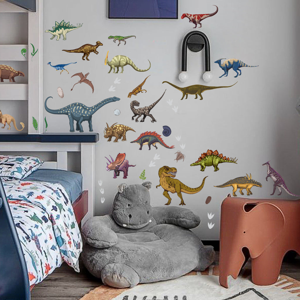 1 Set, Glow In The Dark, Dinosaur Wall Stickers, Removable Waterproof Stickers, Wall Decor For Living Room Bedroom, Home Decor - The Superior Findings Depot