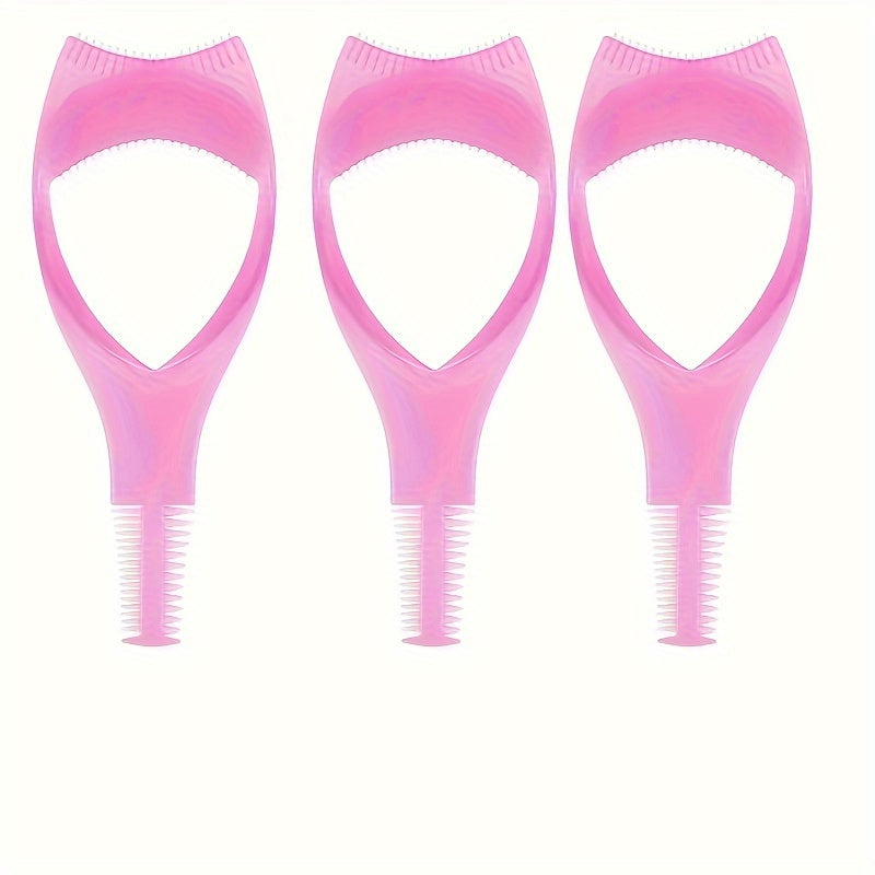1/3/5pcs Eyelash Makeup Auxiliary Tool Upper Lower Eye Lash Mascara Guard Applicator Guide Helper with Eyelash Comb for Makeup, Mascara Guide, Lash Separator, Compact Design, Dualsided Comb, Smooth Edges, Lightweight Applicat - The Superior Findings Depot