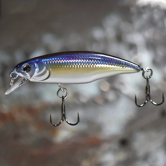 Sinking Minnow Fishing Lures, 52mm 4.5g Jerkbait Bass Pike Crankbait Wobblers Swimbait Plastic Hard Bait Fishing Accessories