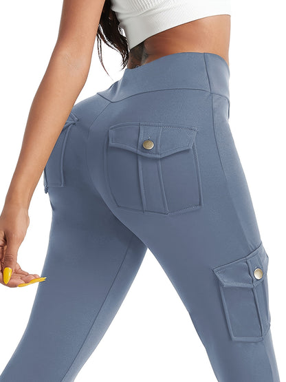 I-High-Waist Yoga Leggings enamaphakethe Amaningi - Athambile, Anwetshiwe futhi Anesitayela Sokugijima, Ijimi, kanye Nokugqoka Kwansuku zonke
