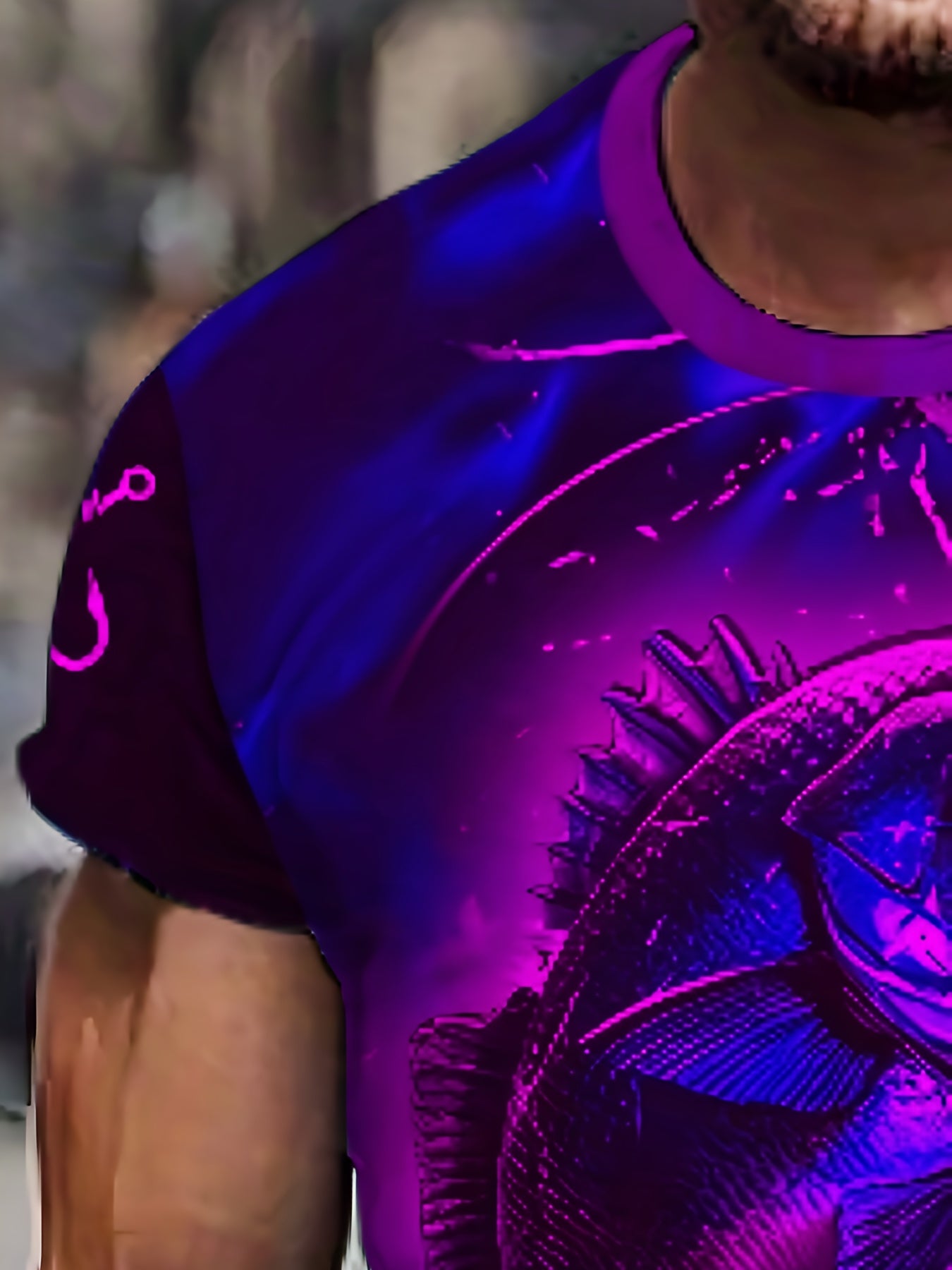 Men'S 3D Printed Fish T-Shirt | Suitable for Summer Outdoor Activities, Fishing, and Cycling | Crew Neck, Regular Fit, Slight Stretch Fabric