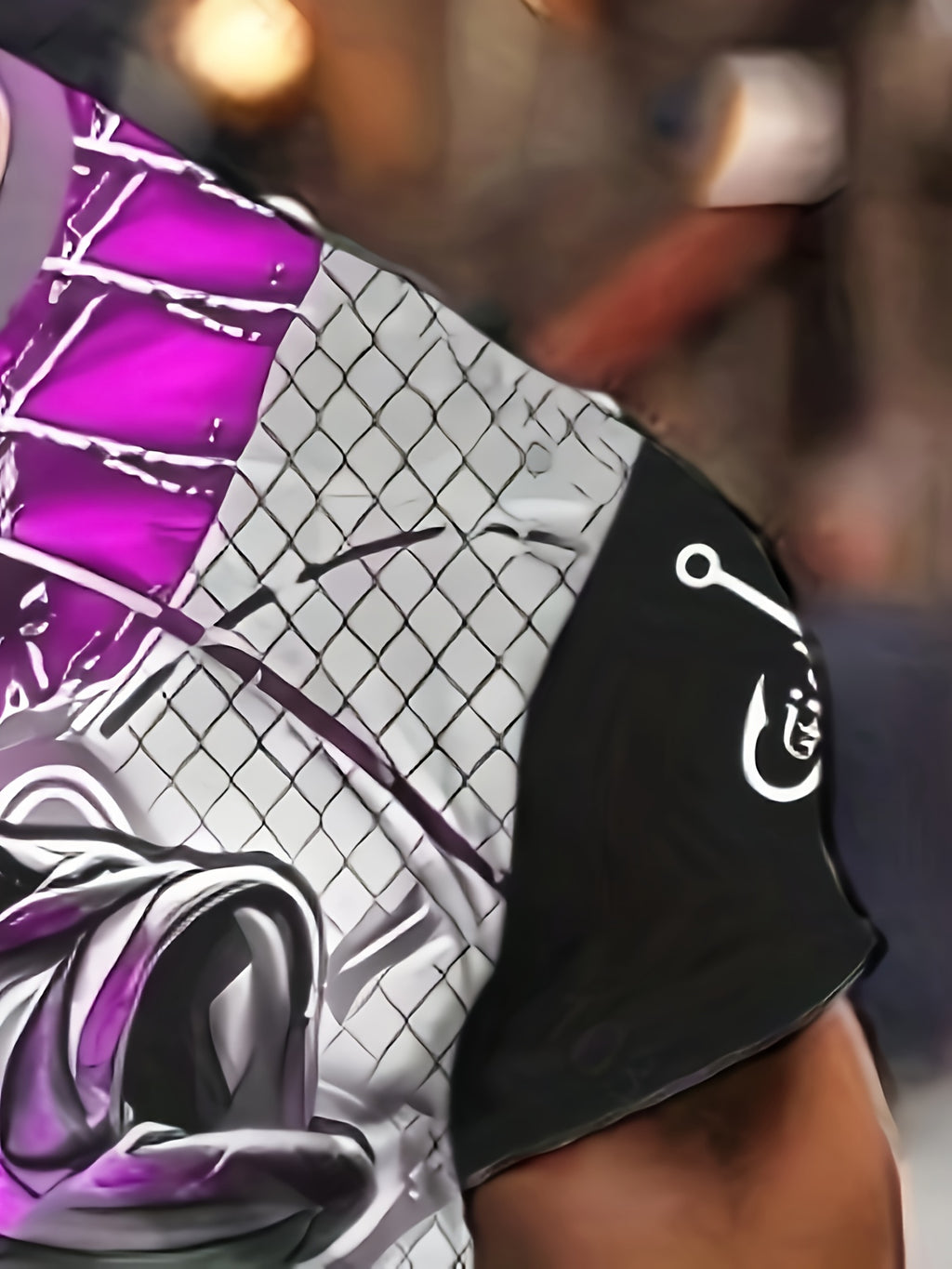 Men'S 3D Printed Fish T-Shirt | Suitable for Summer Outdoor Activities, Fishing, and Cycling | Crew Neck, Regular Fit, Slight Stretch Fabric