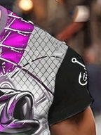 Men'S 3D Printed Fish T-Shirt | Suitable for Summer Outdoor Activities, Fishing, and Cycling | Crew Neck, Regular Fit, Slight Stretch Fabric