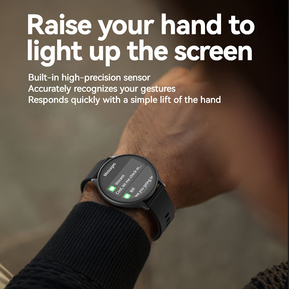 [Smartwatch with AI Voice] LIFEBEE 2025 New Smartwatch | Full Screen, AI Voice Control, 100+ Watch Faces, Wireless, USB Charging, Lithium Battery-Polymer, Rechargeable, 100+ Exercise Modes, Pedometer, Distance, for Men, Women - The Superior Findings Depot