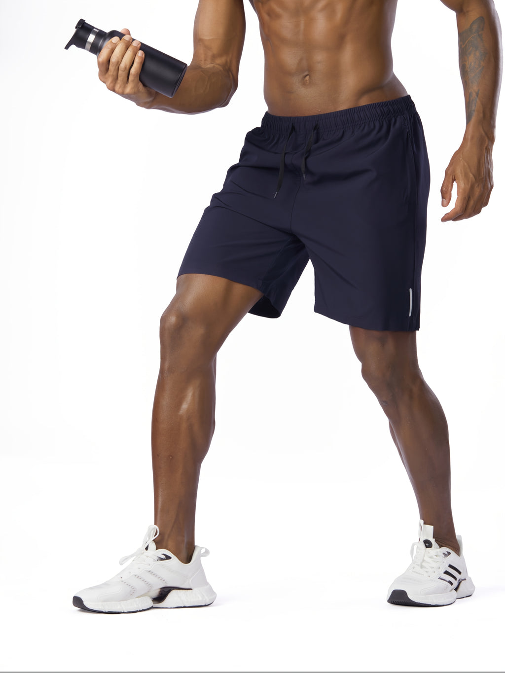 3pcs Men'S Summer Sports Shorts - Breathable Quick-Dry Fabric, Drawstring Waist with Zipper Pockets, Lightweight & Comfortable for Running, Hiking, Outdoor Activities - Black, Navy Blue, Dark Gray - Perfect Gift for Active Me - The Superior Findings Depot