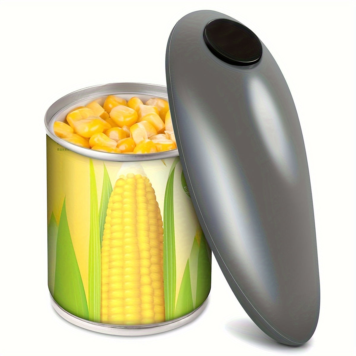 1pc Smooth Edge Electric Can Opener - Easy Opening & Arthritis Relief