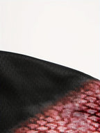 Men's Red Flame & Fish Print Long Sleeve T-Shirt - Quick-Dry