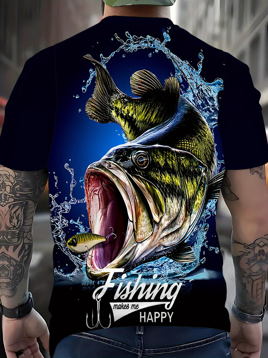 Men's Summer Creative Fashion 3D Digital Print T-Shirt