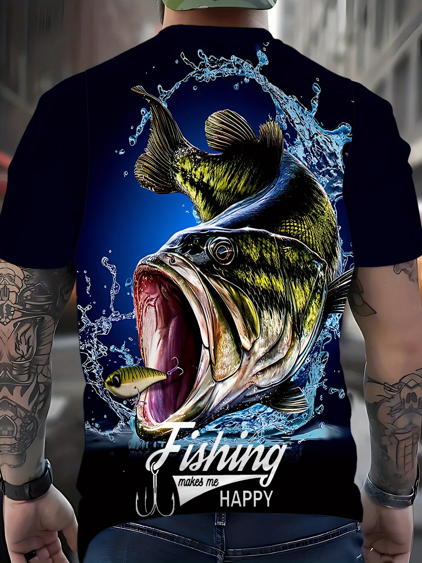 Men's Summer Creative Fashion 3D Digital Print T-Shirt