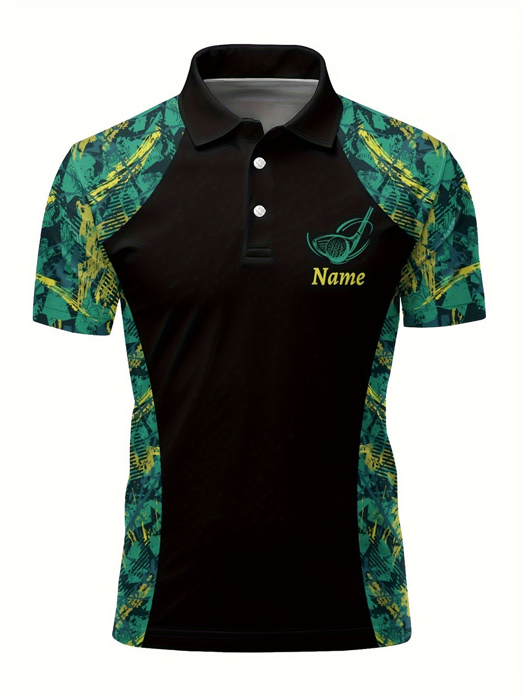 Customizable Golf Polo Shirt - Personalized Name & Team Logo
