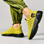 [Lightweight Sneakers] Lightweight Breathable Men's Mesh Sneakers | Low-Top Training Shoes with EVA Cushioning, Black & Red Accents for Running, Hiking, Gym & Casual Wear - All-Season Comfort, Hiking Footwear, Sleek Sporty De - The Superior Findings Depot