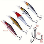 56pcs Fishing Lures Kit Crankbait Tackle Minnow Popper Pencil Swimbaits Hook Freshwater Saltwater Hard Baits Set for pike carp bass fishing christmas gift for man - The Superior Findings Depot