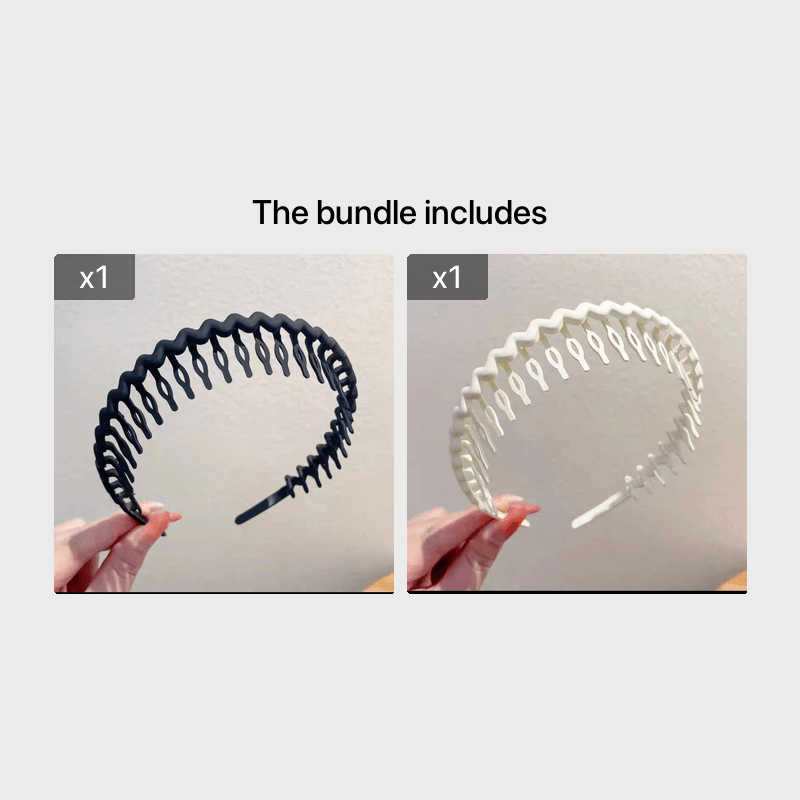 Hair Clip Frosted Color Headband Women's Non-slip Band Teeth Simple Pressure Headband Face Headband Hair Accessories - The Superior Findings Depot