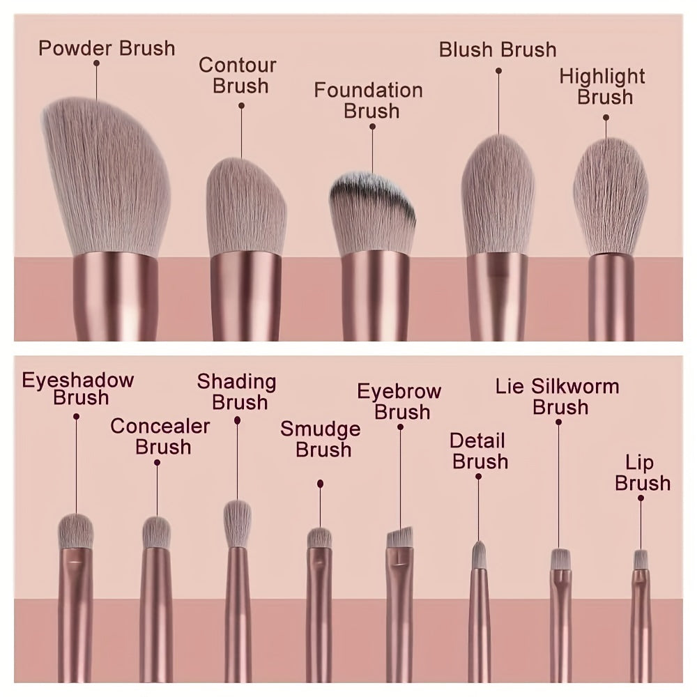 13PCS Soft Fluffy Makeup Brushes Set For Cosmetics Foundation Blush Powder Eyeshadow Kabuki Blending Makeup Brush Beauty Tool - The Superior Findings Depot
