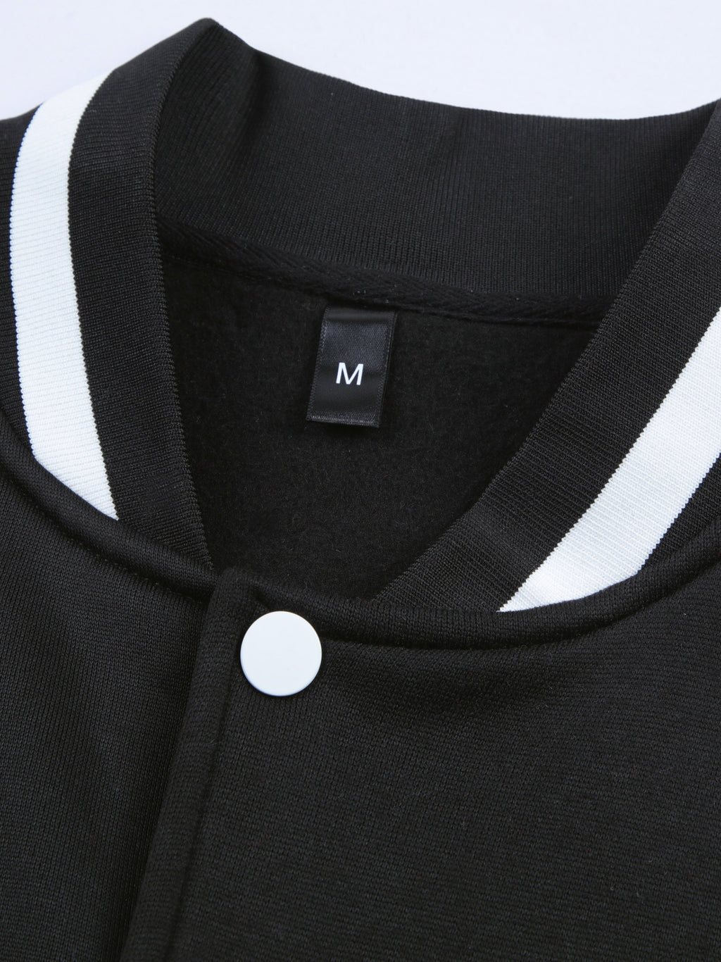 Warm Letter Print Star Pattern Embroidery Varsity Jacket, Men's Casual Color Block Button Up Jacket For Spring Fall School Baseball - The Superior Findings Depot