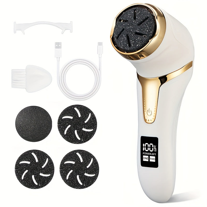 MIGUAN Rechargeable Electric Remover Machine - Portable Digital Foot & Hand File with LCD Display, Professional Pedi Care for Cracked Heels, Dead Beige, Pedicure, Ideal Gift for Diabetics & Sensitive - The Superior Findings Depot