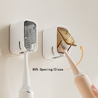 Toothbrush Storage Box - Wall-Mounted No Drill Space-Saving GONQIN