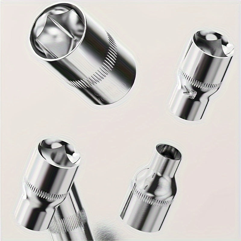 46pcs Car Repair Tool Kit, 1/4 Inch Ratchet Wrench Set with Versatile Bit Socket Set And Extension Bar, Combo Tools Kit, for Car, Motorcycle & Bicycle Repair - The Superior Findings Depot