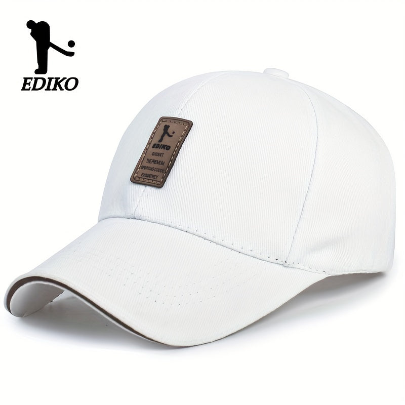 EDIKO Adjustable Trucker Cap - Black, Cotton, One Size Fits Most, Adjustable Snap Closure, Ideal for Golf, Outdoor, and Casual Wear, Outdoor Headwear | Adjustable Headgear | Cotton Headgear - The Superior Findings Depot
