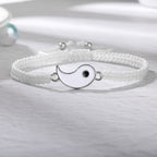 2pcs Best Friend Bracelets for 2 Adjustable Cord Thread Yin Yang Matching Bracelet for Bff Friendship Relationship Friendshop Boyfriend Girlfriend Valentines Gift, Suitable for Women - The Superior Findings Depot