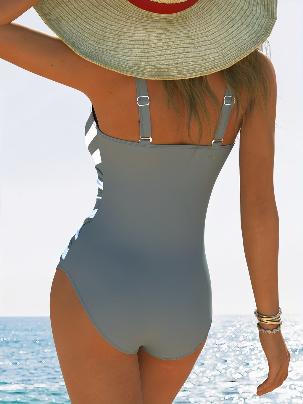 [Quick-Dry Swimwear] Women's One-Piece Swimsuit - Quick-Dry High-Elasticity Swim Suit, Chic One-Piece Swimsuit for Beach, Pool, Vacation - Easy Care Machine Washable Swimwear, Vintage Swimsuit, Beach Swimwear, Sporty Swimwear - The Superior Findings Depot