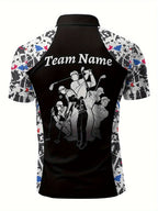 Customizable Golf Polo Shirt - Personalized Name & Team Logo