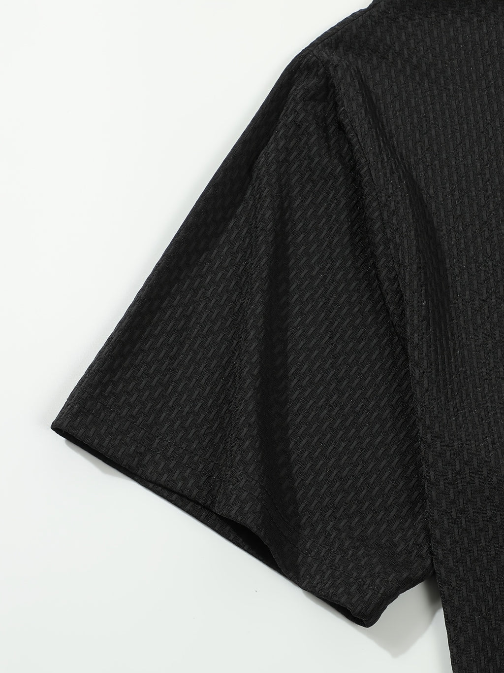 Men's Casual Golf Business Polo Shirt - Large Size Geometric Pattern