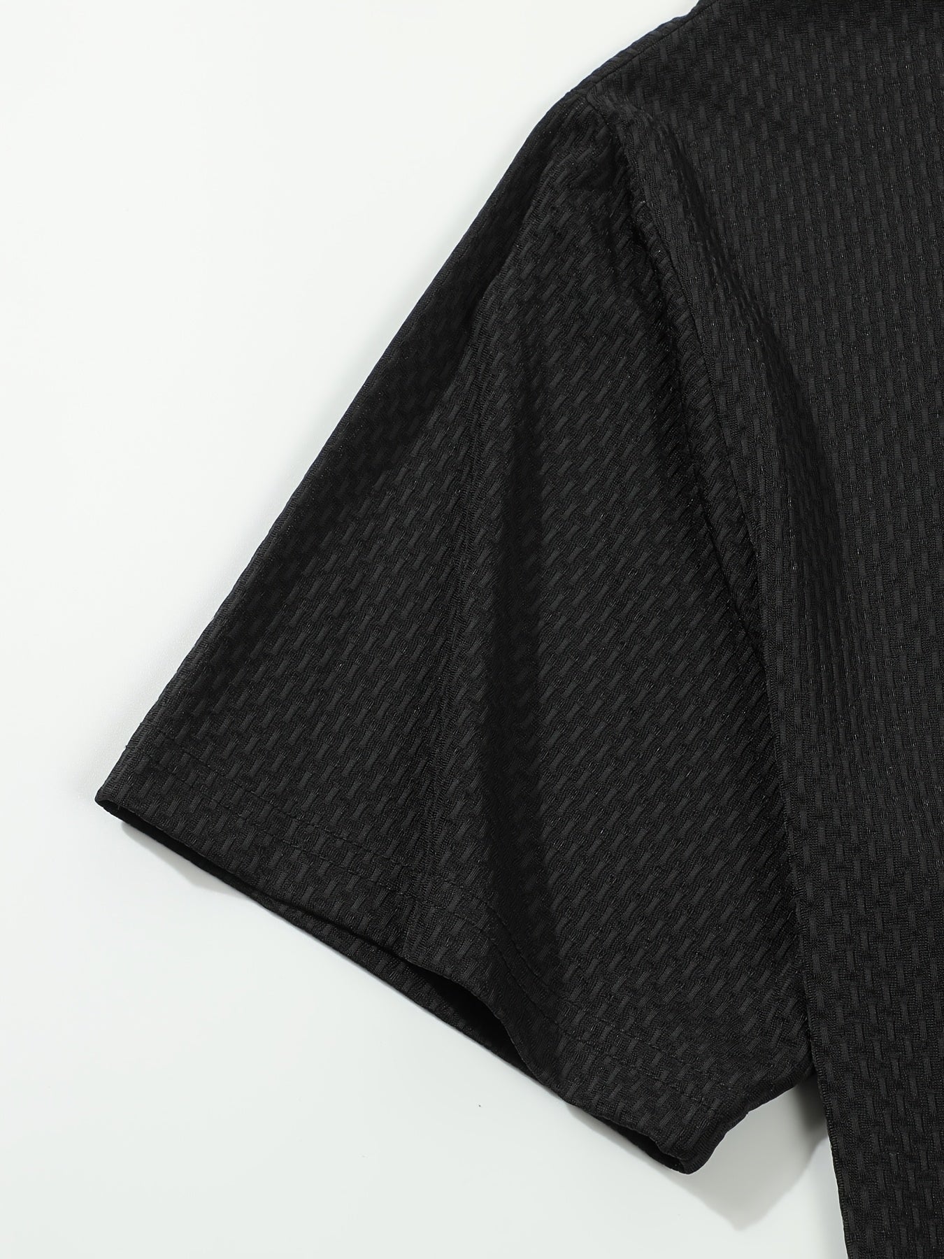 Men's Casual Golf Business Polo Shirt - Large Size Geometric Pattern