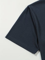 Men's Casual Golf Business Polo Shirt - Large Size Geometric Pattern