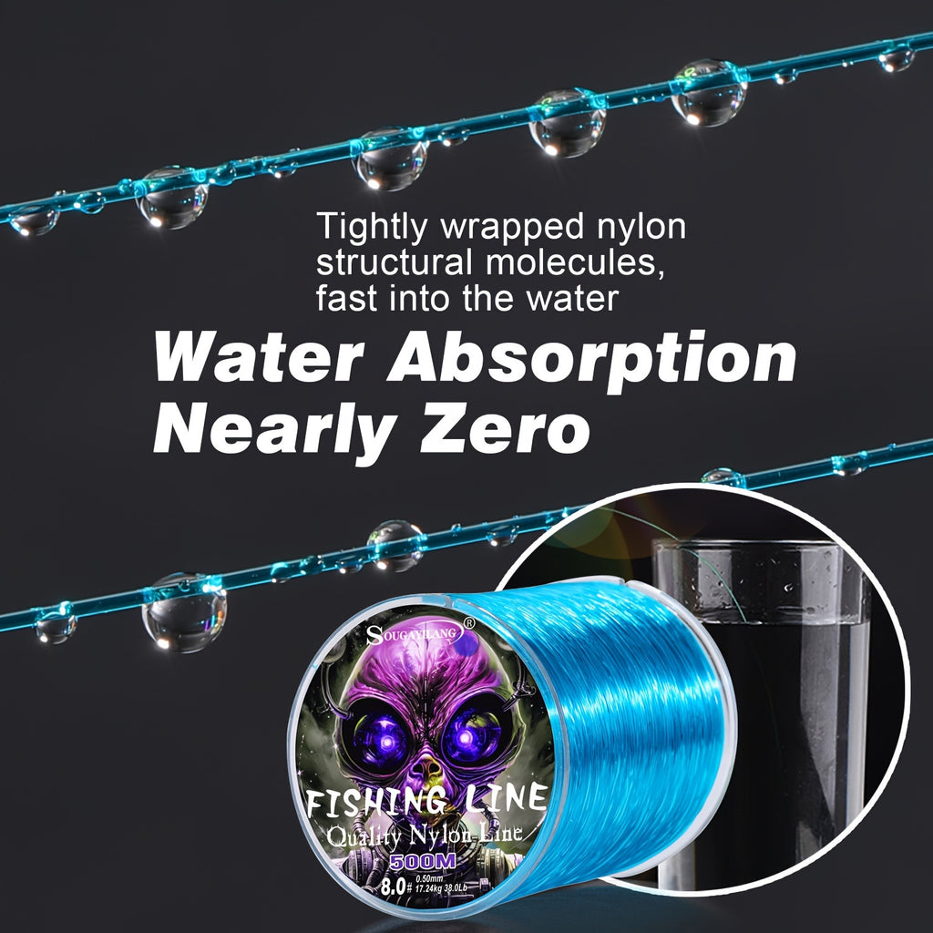 Sougayilang 500m/547yds Fishing Line, Wear-resistant Nylon Line, Fishing Accessories - The Superior Findings Depot