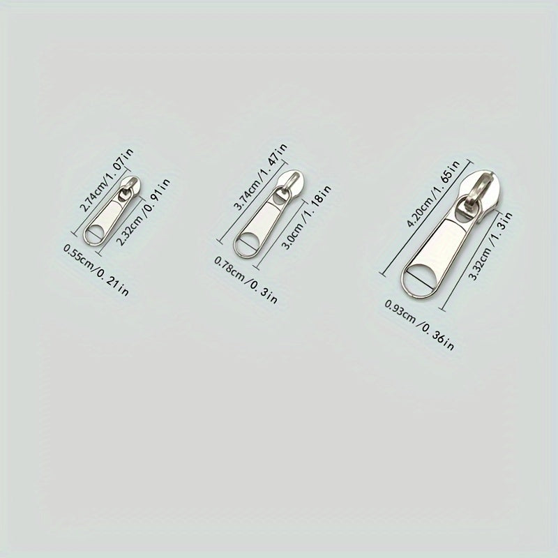 12pcs Instant Zipper Repair Kit - Multiple Sizes Universal Design