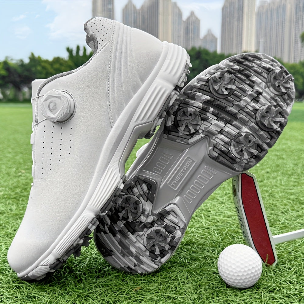 THESTRON Men's Lightweight Golf Shoes - Non-Slip TPU Sole