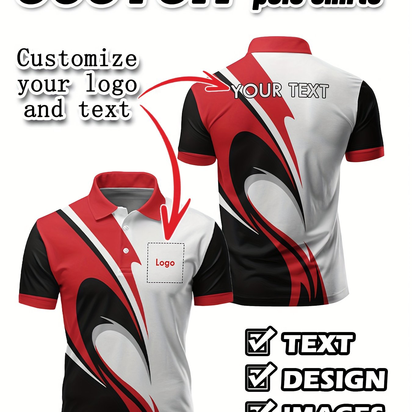 Men's Custom 3D Printed Shirt - Personalized Design & Name