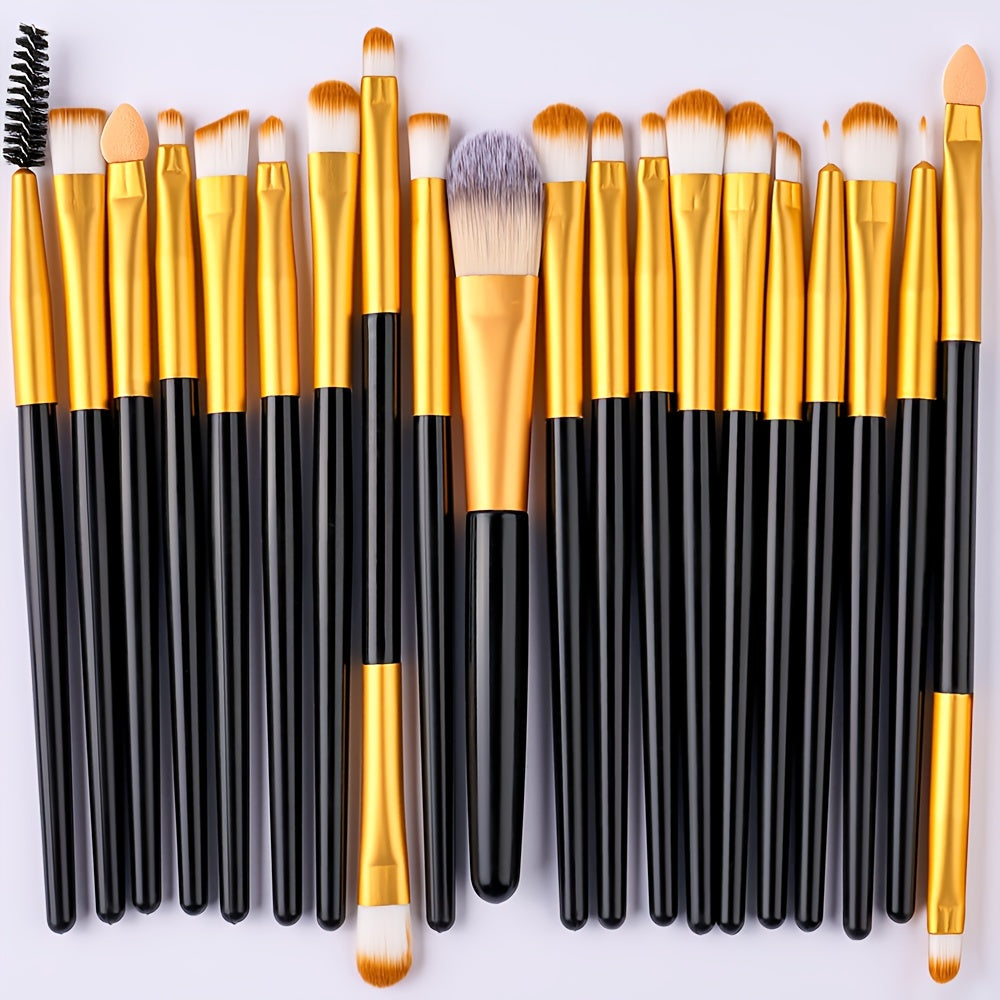 20/34pcs Makeup Brush Set and 8pcs Mini Makeup Brush Professional Soft Synthetic Powder Foundation Eyeshadow Makeup Brush Cosmetics Suitable for Beginners - The Superior Findings Depot